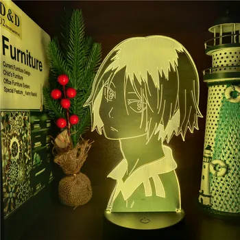 Anime Cifre Haikyuu Kozume Kenma 3D Led Model Lumina de Noapte Colector de Acțiune Figurals Papusa Cadou de Crăciun Figma Lampa Jucarii Copii Set