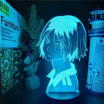 Anime Cifre Haikyuu Kozume Kenma 3D Led Model Lumina de Noapte Colector de Acțiune Figurals Papusa Cadou de Crăciun Figma Lampa Jucarii Copii Set