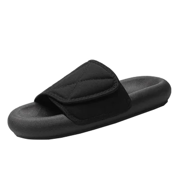 Moda Papuci de casă pentru Bărbați papuci de sex Masculin Câteva Slide-uri de Soft Velcro Negru EVA Casual Pantofi de Vara Zapatos Hombre