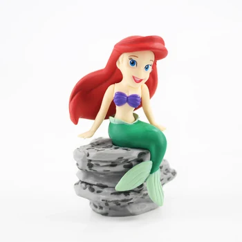 WCF Mica Sirena Caractere Mega Colecția Mondială din PVC de Acțiune Figura Model de Jucărie 6pcs/set