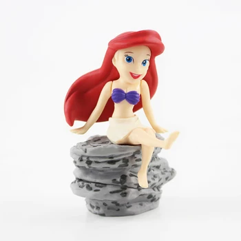 WCF Mica Sirena Caractere Mega Colecția Mondială din PVC de Acțiune Figura Model de Jucărie 6pcs/set