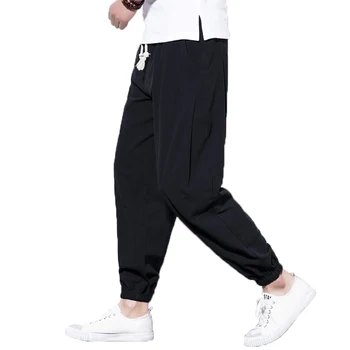 Lenjerie Pantaloni Barbati Casual Pantaloni Talie Elastic Tradițională Chineză Pantaloni Hip Hop Les pantalons homme
