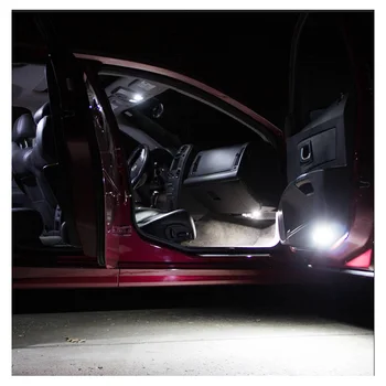 17pcs Alb Liber de Eroare LED-uri Auto de Interior Kit de Lumina Pentru a se Potrivi 2007 2008 2009 2010-Cadillac Escalade Harta plafonieră Exterior Bec
