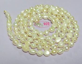 120CM 8-9mm autentic baroc de apă dulce colier de perle albe