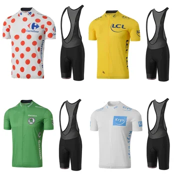 Noua Franta Tur de Ciclism Jersey Set de france Ciclism de Îmbrăcăminte pentru Bărbați Biciclete Rutier tricouri Costum de Biciclete Salopete pantaloni Scurți MTB Maillot Culotte