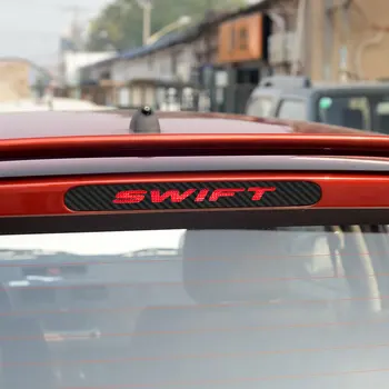 50pcs Pentru Suzuki Swift Suplimentare Lumina de Frână Autocolant Styling Fibra de Carbon Lumina de Frână Autocolant Accesorii Auto