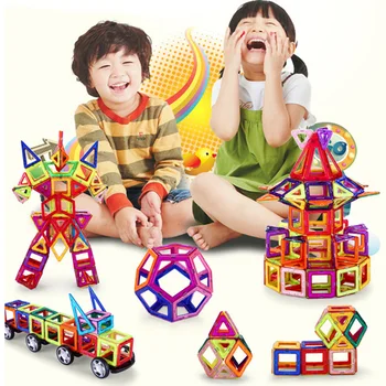19-149pcs 3D de Dimensiuni Mari Magnetice Blocuri Magnetice Designer de Jucării de Construcție, Jucării Educative Pentru Copii Cadouri