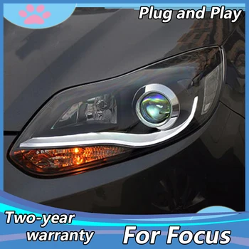 Masina de Styling pentru perioada 2012-Ford Focus LED Faruri Noi Focus3 DRL Lentilă Fascicul Dublu H7 HID Xenon bi xenon obiectiv