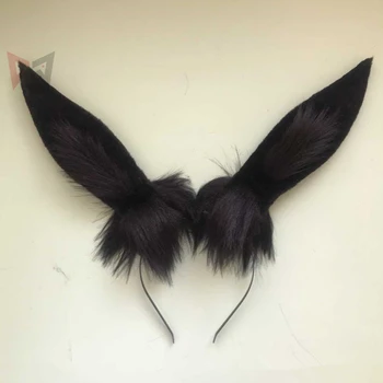 MMGG Noul Negru Iepure Buuny Urechi Hairhoop articole pentru acoperirea capului ia Cosplay Costum Accesorii pentru Fata Femei Manual de Munca