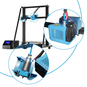 Profesionale Hotend Extruder Kit cu Capac de Silicon pentru Creality 3D CR10-V2 Series Imprimantă 3D Accesorii