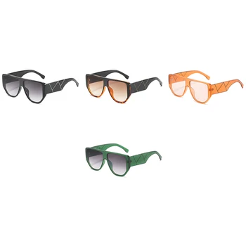 LNFCXI Top Plat ochelari de Soare Femei Mare, Verde, Portocaliu Doamnelor Ochelari de Soare Uv400 Negru de Iarnă Dropshipping 2021 Noi