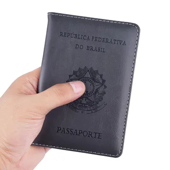 Pu Piele Brazilia Deținător De Pașaport Brazilian De Identificare A Acoperi Capa Passaporte Călătorie Portofel Porta Carteira Cartao De Visita