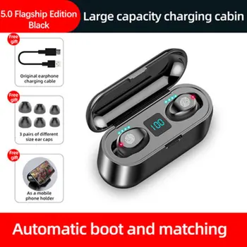 F9 Căști fără Fir Bluetooth 5.0 Cască TWS Mini HIFI In-ear Sport Execută setul cu Cască Suport iOS/Android Telefoane HD Apel