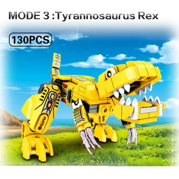 SEMBO Jucarii Copii 6IN1Transformation Robot Bloc Oraș Dinozaur Tyrannosaurus Rex constructor Cărămizi de jucărie Pentru Copii Cadouri