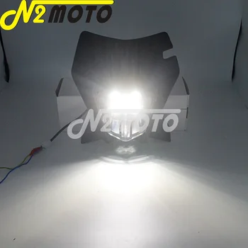 Pentru Enduro Faruri LED MX Dual Sport de Șase Zile DRL Față de Lumină LED-uri Masca de Acoperire Kit pentru SMC R XC-W EXC EXC-F 200/250/500