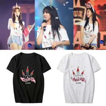 KPOP Moda coreeană de DOUĂ ori TWICELAND DESCHIDEREA Albumul Concert de Bumbac Tricou K-POP-Tricouri T-shirt Streetwear Tricouri Picături