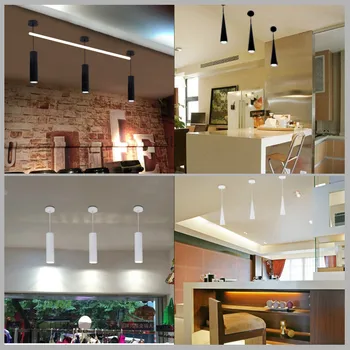 Estompat LEDCone lumina pandantiv din Aluminiu&metal acasă 7w 12w atârnă lampa de luat masa/living bar cafenea droplight dispozitivul de fixare de iluminat Acasă