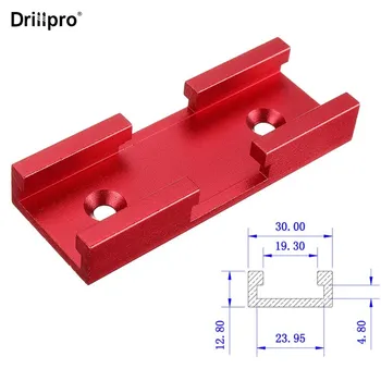 Drillpro 80mm Red T Slot T-track Conector Mitra Urmări Dispozitivul de Fixare Slot Conector Pentru Masa Văzut Tabel Router Instrument pentru prelucrarea Lemnului