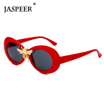 JASPEER Steampunk Bărbați ochelari de Soare pentru Femei Brand de Lux de Designer Oval Punk Ochelari de Soare UV400 Ochelari Ochelari