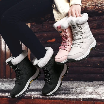 STS BRAND Femei Cizme Impermeabile de Iarnă Pantofi pentru Femeie Cizme de Zapada Platforma Mujer Botas Glezna Cizme de Iarna Cu Blana Groasă Fata de Cizme