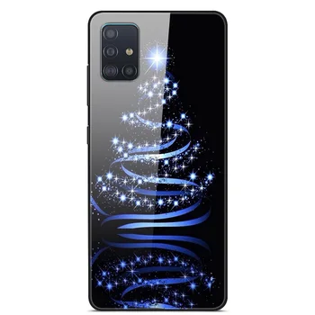 Pentru Samsung Galaxy S20 Ultra Nota 10 Plus Caz de Crăciun din Sticlă Capacul din Spate Caz Pentru Samsung A71 A51 5G A50 A30s A70 S20 Plus Caz