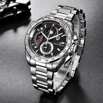PAGANI DESIGN Sport din Oțel Inoxidabil Barbati Chronograph Top Brand de Lux Cuarț Ceas de mână Mens Impermeabil Ceasuri Militare Pentru Bărbați