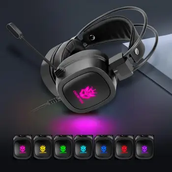 S100 7 Culoare Lumină de Respirație Calculator set de Căști cu Fir Căști 7.1 RGB cu iluminare din spate Cască de E-sport Jocuri cu Cască Cu Microfon