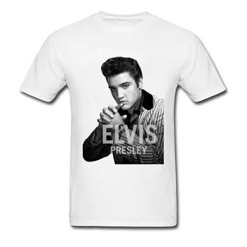 Elvis Presley Tricou Celebritate Tricou Fan Complet Rockabilly Primăvară, Tricouri Scurte Guler Rotund Fitness Tricou