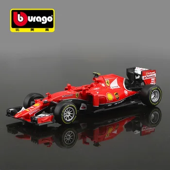 Bburago Scara 1:24 Ferrari SF15-T F1 Masina de Formula 7# Aliaj Vehicul de Lux Masini de turnat sub presiune Model de Colectare de Jucării Cadou