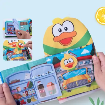 Stil De Animale Nou-Nascuti Jucarii Pentru Copii De Învățare Pentru Copii De Învățământ Pânză Cărți Drăguț Copil Copil Tesatura Carte Ratteles Jucărie