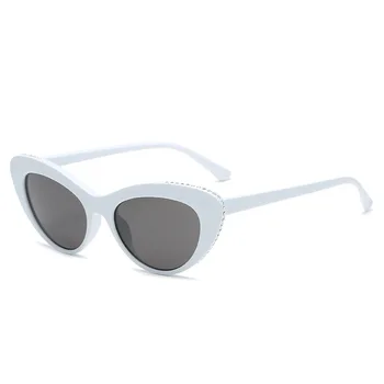 Moda 2020 Ochi de Pisica ochelari de Soare Femei Barbati cu Diamante Ramă de Ochelari de Personalitate la Femei Ochelari de Soare Streetwear Ochelari Nuante UV400