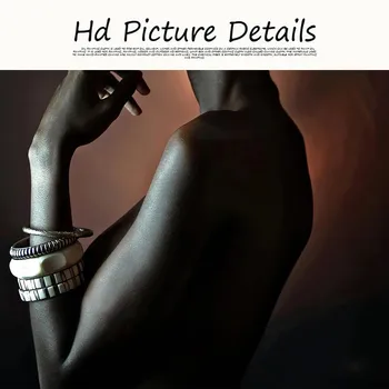 African Nud Femeie Indian Bentita Portret Panza Pictura Postere si Printuri Scandinave Arta de Perete de Imagine pentru Camera de zi