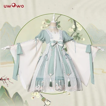 Uwowo Design Original Varza Chinoiserie Lolita Rochie De Cosplay Costum Verde Lolita Rochie Pentru Femei Rochie Drăguț Pentru Fete