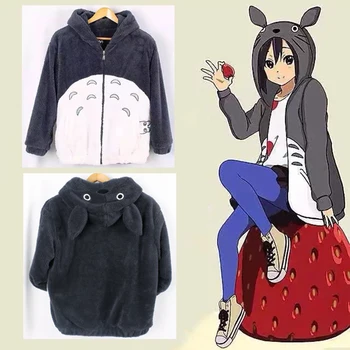 2020 Harajuku Totoro Kawaii Hanorac Cu Glugă Vecinul Meu Haină De Cosplay Fleece Palton Cu Urechile Harajuku Drăguț Jachete De Crăciun