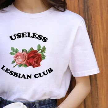 Lgbt Harajuku Curcubeu Gay Pride Tricou Femei Lesbiene Ullzang de Desene animate T-shirt ' 90 Grafic Casual Tricou de Moda de Top Teuri de sex Feminin