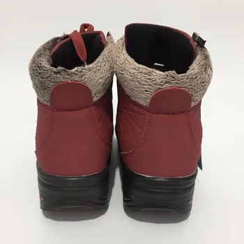 Moda Zăpadă Neagră de Iarnă Platforma Cizme Femei Ghete pentru Femei Pantofi Wedge Ține de Cald Cizme din Piele pentru Femei Adidasi Femei