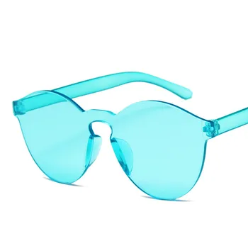 Portocaliu Rotund Nuante pentru Femei de Moda ochelari de Soare Brand Femeie Vintage Retro Culori de Ochelari de Soare Oculos Feminino ochelari de Soare Sexy