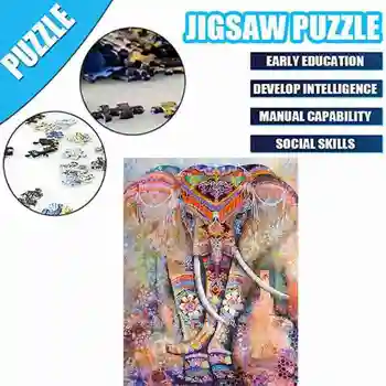 1000 Piese Puzzle Jucarii Educative Mandala Educaționale Interactive Jucărie Cadou Puzzle Pentru Copii Adulți Elefant Naștere V7P3