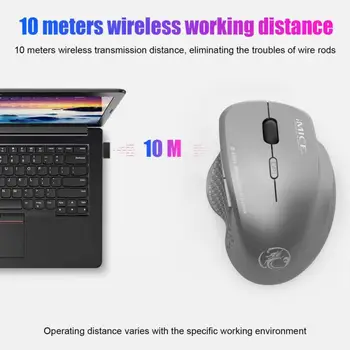 Noi IMice Mouse Wireless Cu 6 Butoane 1600DPI 2.4 G Mouse-ul Optic USB Mouse-ul Ergonomic Șoareci fără Fir Pentru PC Laptop Mouse de Calculator