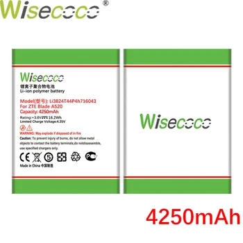 WISECOCO 4250mAh Li3824T44P4h716043 Baterie Pentru ZTE Blade A520 A521 BA520 A603 BA603 Telefon cea mai Recentă Producție+Codul de Urmărire