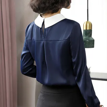 Naviu Nou Sosește De Înaltă Calitate, Bluza Din Satin Elegant De Moda T-Shirt Pentru Birou Doamnă Formale Topuri