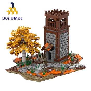 Buildmoc Turnul De Control Jucărie Clădire Compatibil Cu Lepining Oraș Serie De Blocuri De Pe Insulă-Închisoare Jucarii Cadou