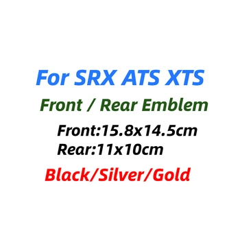 1 Bucata Masina Logo Emblema Pentru SRX ATS XTS Portbagajul din Spate Boot Frontal, Grila Plastic ABS Cromate 3d Insigna Decal Decor