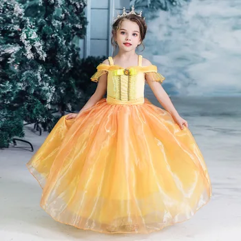 Fete Zăpadă Regina Aurora Elobel Fete Anna Elsa Cosplay Dress Copii Princess Rochii de Petrecere pentru Ziua de Halloween Concurs de Costume