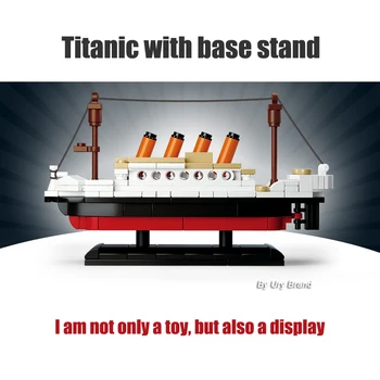 Orașul din Seria Filmelor Titanic Navă de Croazieră Blocuri Set DIY Model MC Cărămizi Toys Kit Pentru copii Copii Cadouri Creative 194Pcs