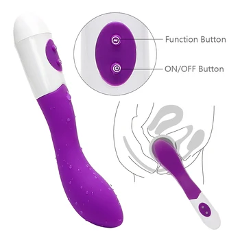 Concis 10 Viteza G Spot Vibrator Pentru Femei Clitoris cu Vibrator din Silicon AV Bagheta Erotic Jucarii Masturbari sex Feminin Șoc Produse pentru Sex