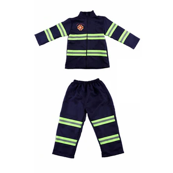 100-180cm Copii Polițiști Pompier Cosplay, Costume de Halloween Fancy Pompierul Sam Foc Burghiu Exercițiu Armata Costum cu Casca Jucarii