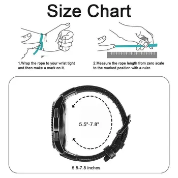 Pentru Huawei Watch 2/GT pentru Samsung Gear S3 Frontieră Clasic/S2 Nailon Curea din Piele Benzi bratara înlocui Brățară accesorii