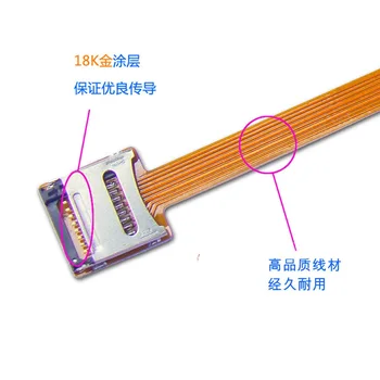 16cm 10cm Micro SD TF Card de Memorie Kit de sex Masculin la Feminin Cablu de Extensie Plat Moale FPC Extender Cablu 10cm