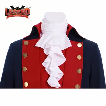 Medieval Colonial uniformă militară colonial hamilton costum personalizat Barbati Ofițer Colonial soldat cosplay Costum personalizat